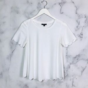 topshop scallop t shirt